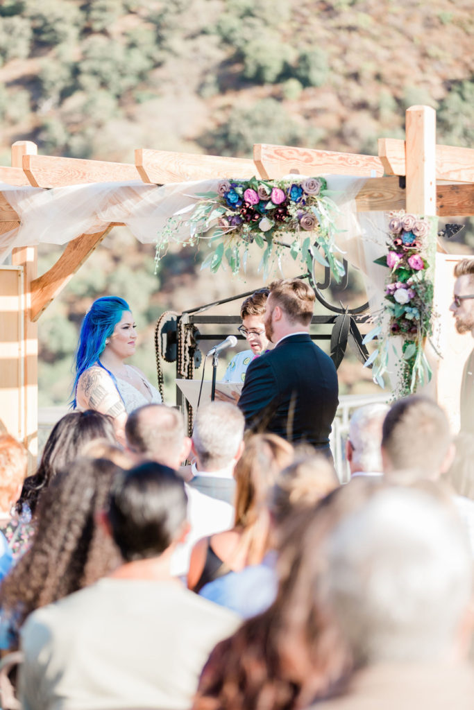 Salinas Valley Ranch Wedding alter photo by Tee Lambert Photography