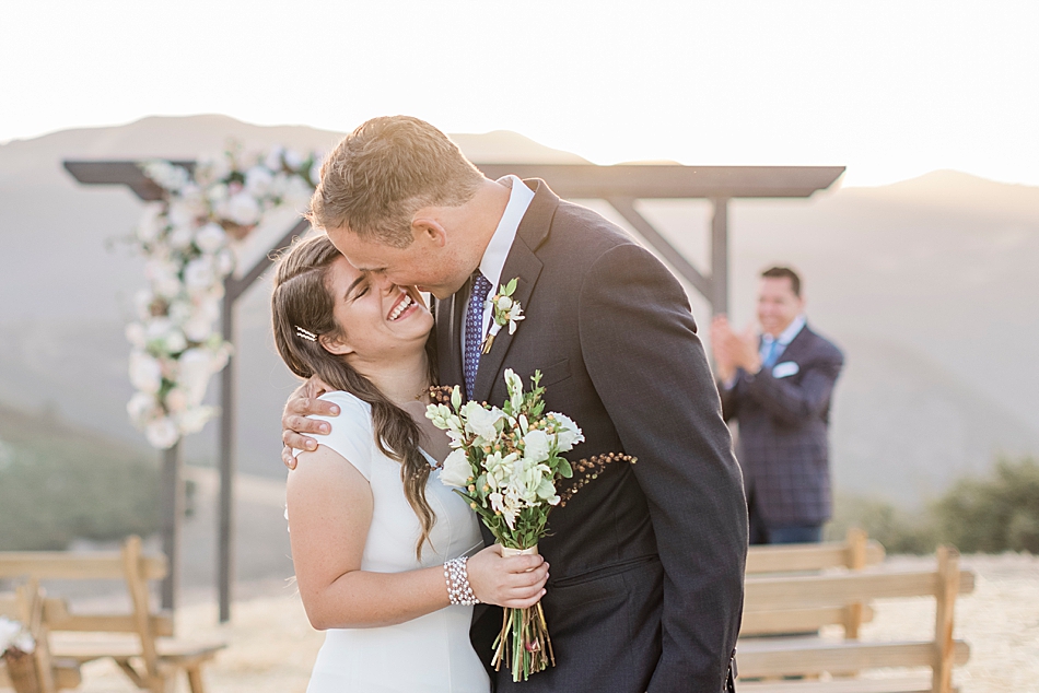 Bride and Groom Intimate Ceremony in Monterey County