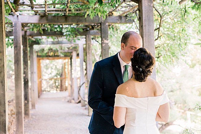 Kiss in the Garden Wedding Photo by Tee Lambert Photography