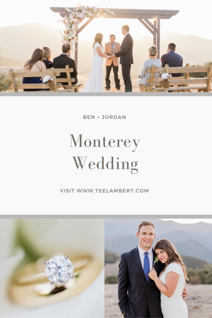 Monterey Wedding details