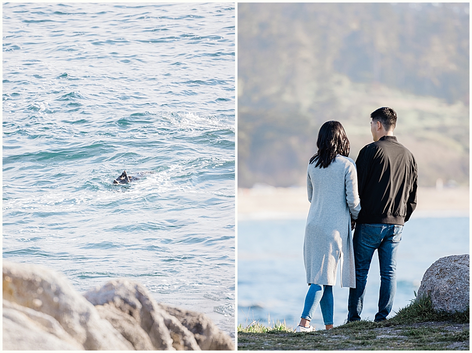 Beach Proposal in Monterey by Tee and Rebecca Photography