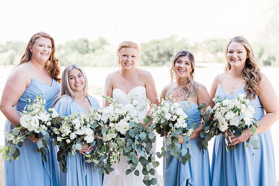 Bride and bridesmaids - Hollister Wedding at Fox Creek Ranch in Paicines, California Wedding photographer by Tee Lambert Photography
