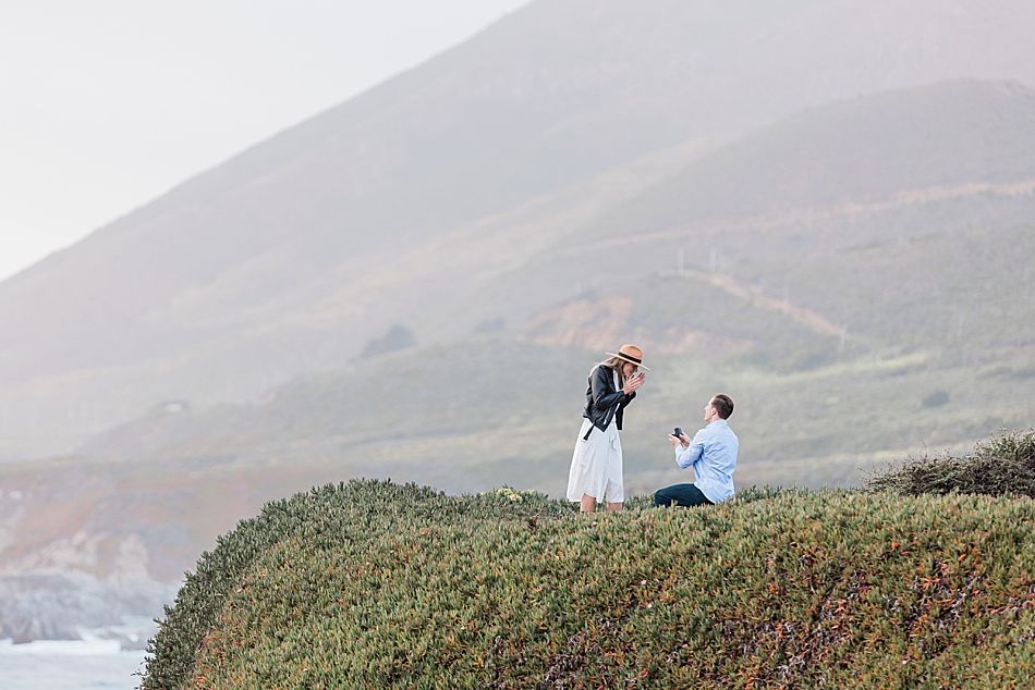 Proposal photographer in Big Sur, California