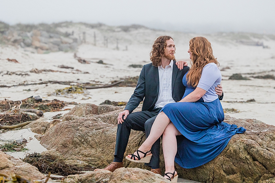 Beach engagement photo outfit | Monterey wedding photographers