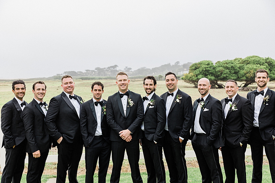Mission Ranch Carmel groom and groomsmen