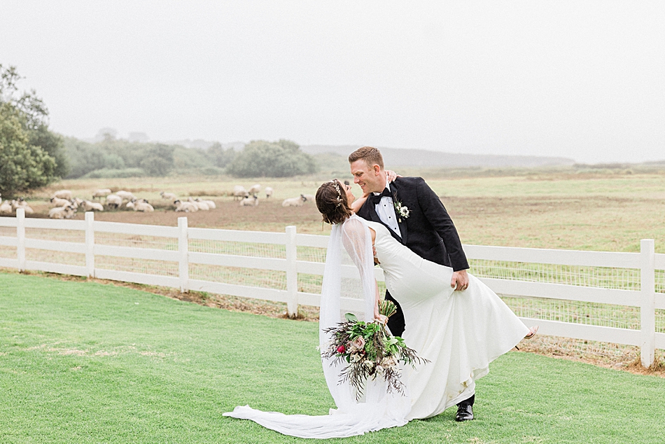Mission Ranch wedding couple