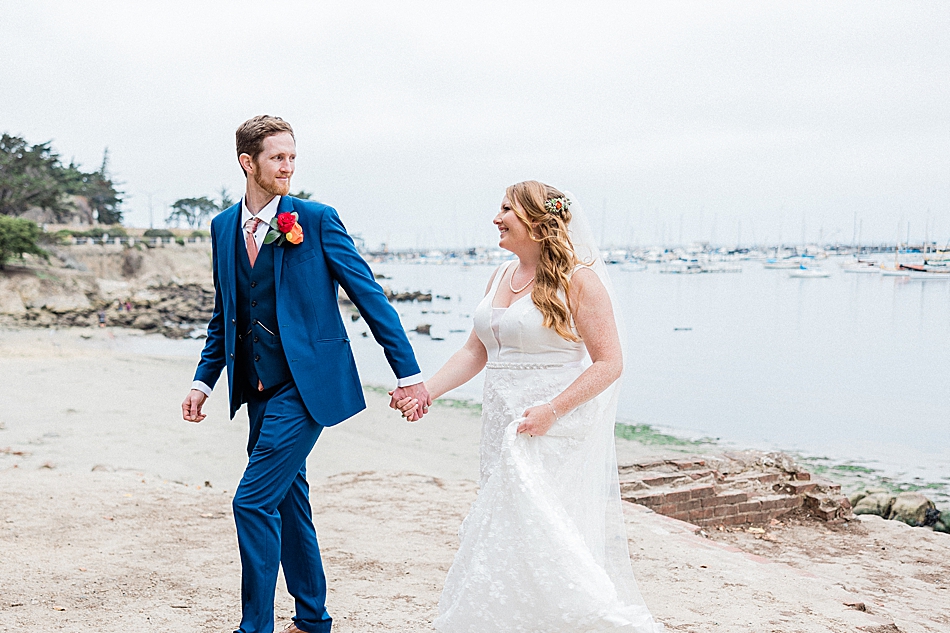 Newly weds in Monterey, California
