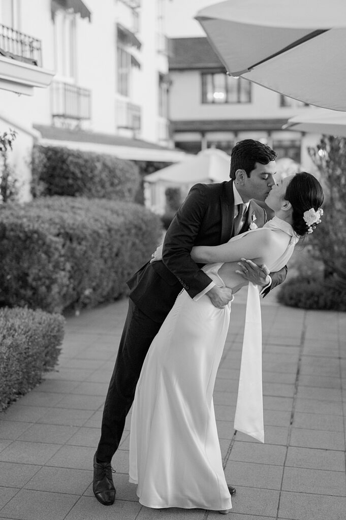 La Playa Hotel Wedding husband and wife