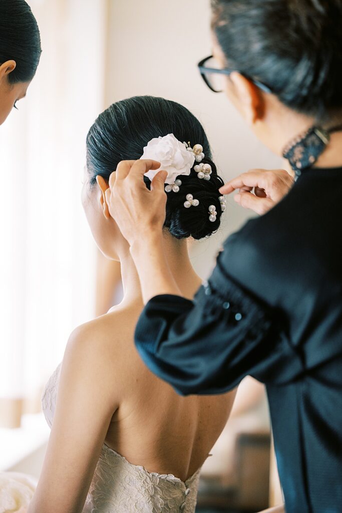 La Playa Hotel Wedding bridal hair