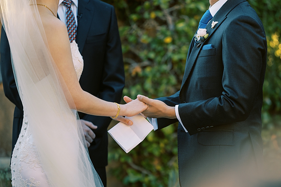 La Playa Hotel Wedding vows