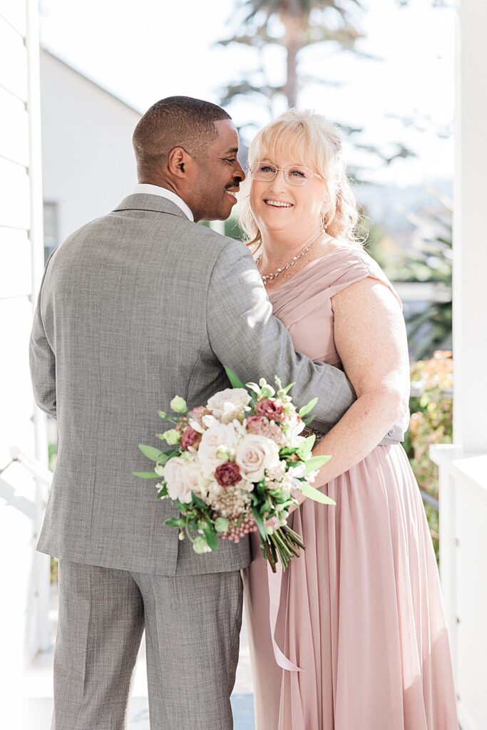 Wedding couple at The Perry House