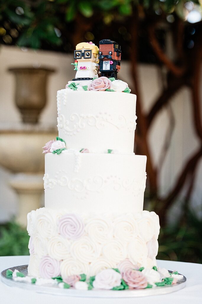 Lego wedding cake topper